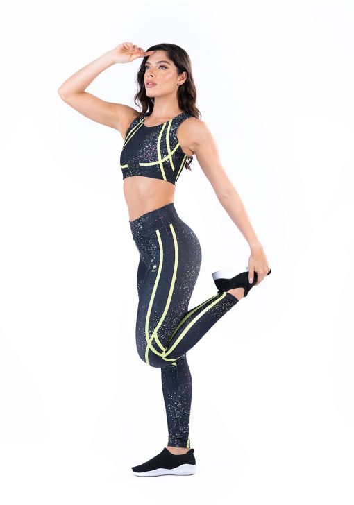 Top fitness feminino nadador new printed estampado sparkle - Image 2