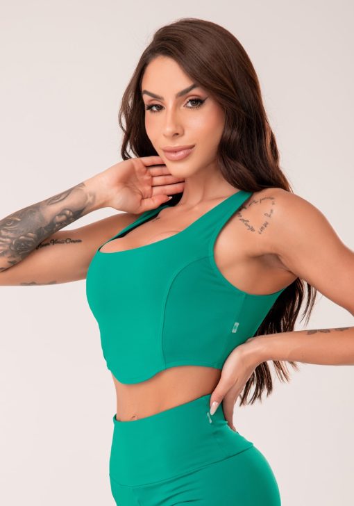 Top corselet feminino verde harmony - Image 4