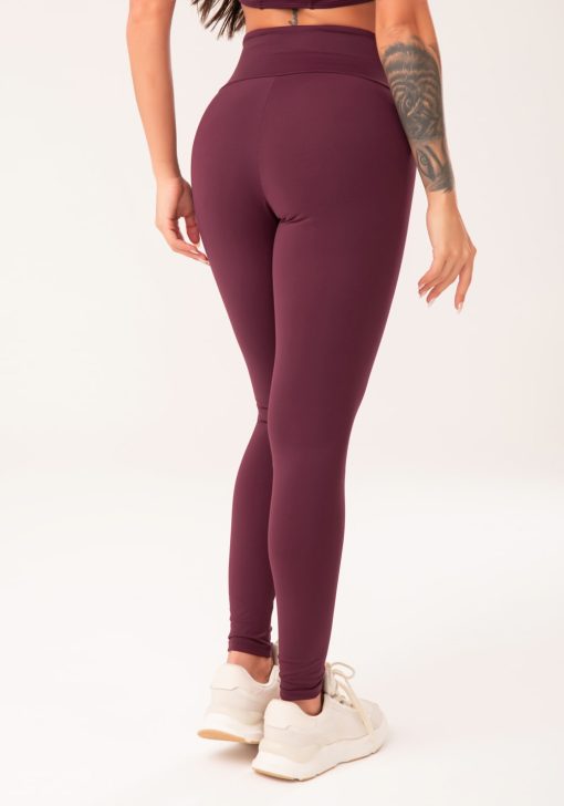 Legging fitness feminina vinho harmony - Image 3